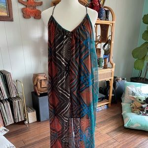 Geometric print floaty Maxi